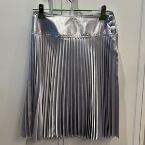 Vertigo Paris silver pleated skirt Size 2 or Small